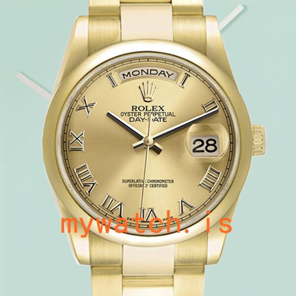 Rolex Day-Date Men's 118208 36mm Champagne Dial: A Timeless Masterpiece