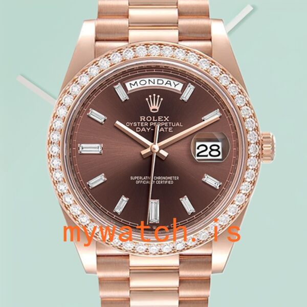 Rolex Day-Date Men's 40mm m228345rbr-0006 Automatic: Genuine vs. Replica