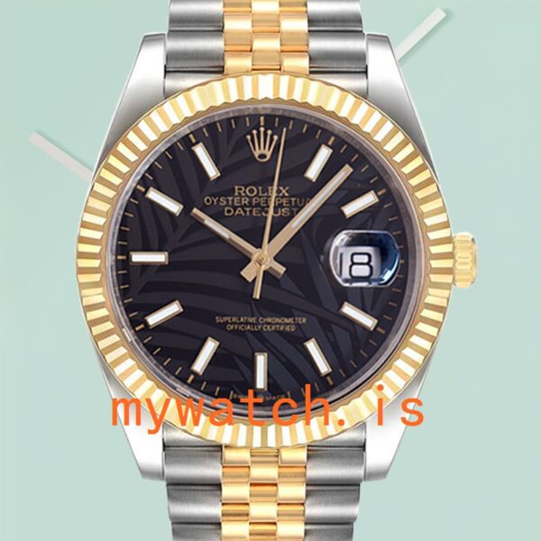 Rolex Datejust Men's 126233 41mm Black Palm Motif Dial: A Timeless Masterpiece