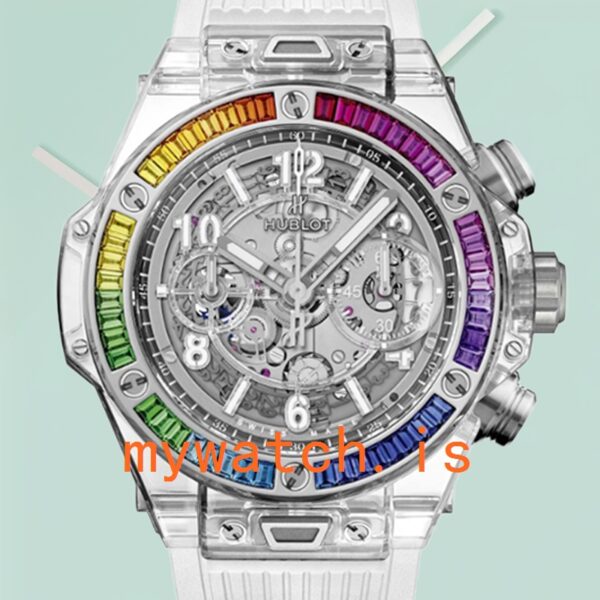 Hublot Big Bang 411.JX.4802.RT.4099 45mm Men's Rubber Band Transparent: A Masterpiece of Innovation
